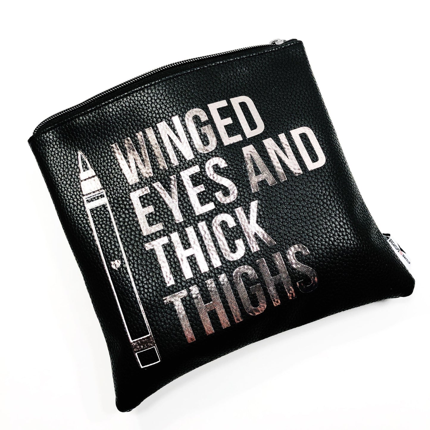 Winged Eyes And Thick Thighs Makeup Clutch